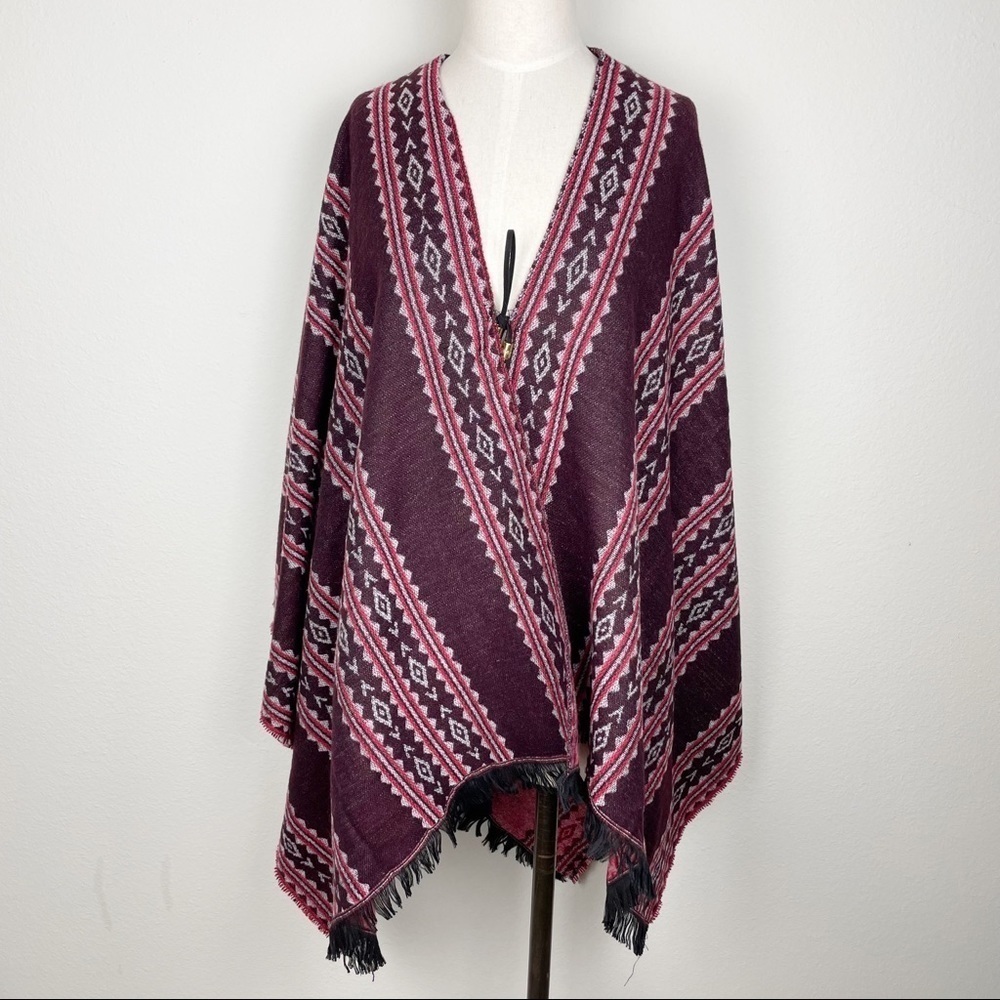 Marc New York fringe Boho Poncho